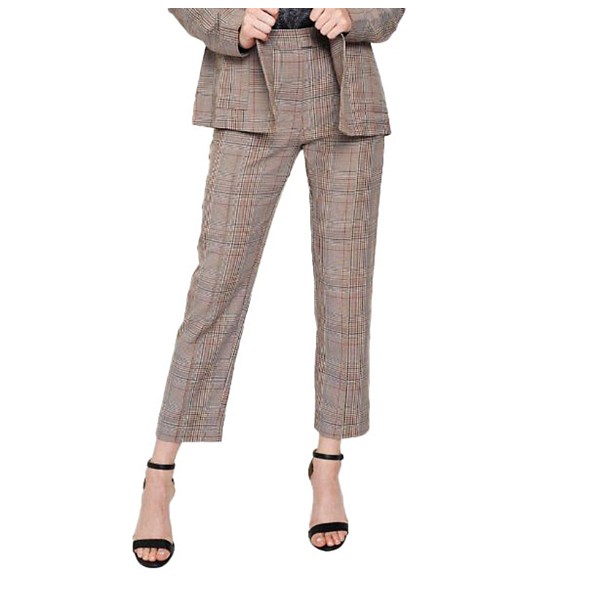 Women's Mystree Piping Plaid Trousers product image