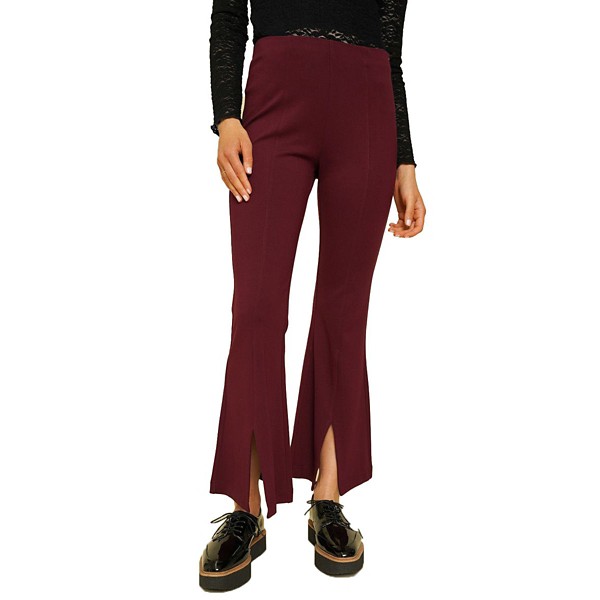 Women's Mystree Front Slit Flare Pants product image