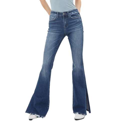 Women's Mica Denim Slit Flare Jeans