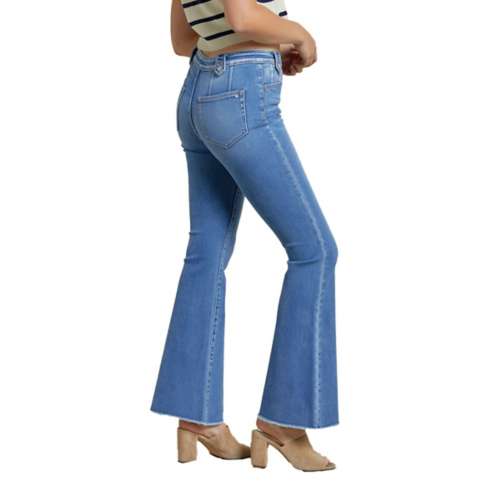 Women's Mica Denim Faded Relaxed Fit Flare Jeans