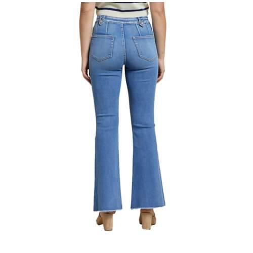 Women's Mica Denim Faded Relaxed Fit Flare Jeans