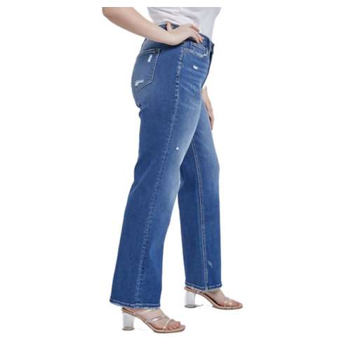 Women's Mica Denim Plus Relaxed Fit Straight Jeans