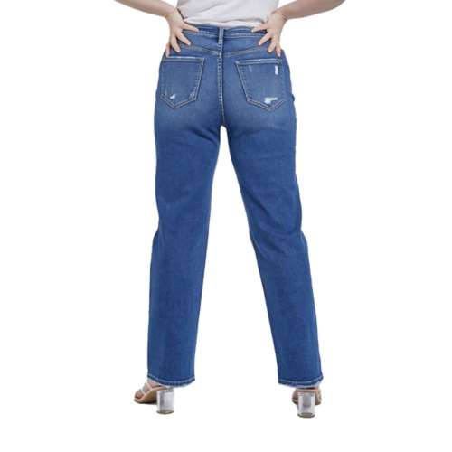 Women's Mica Denim Plus Relaxed Fit Straight Jeans