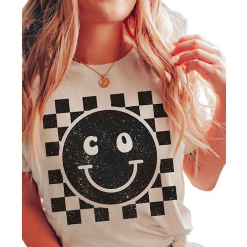 Women's A. Blush Colorado Happy Face T-Shirt