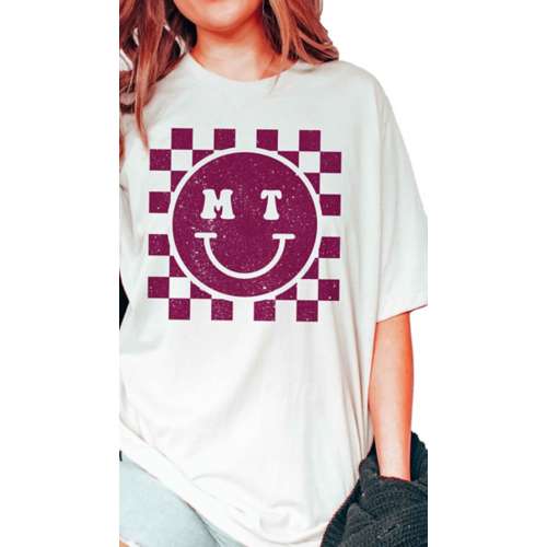 Women's A. Blush Gizzlies Happy Face T-Shirt