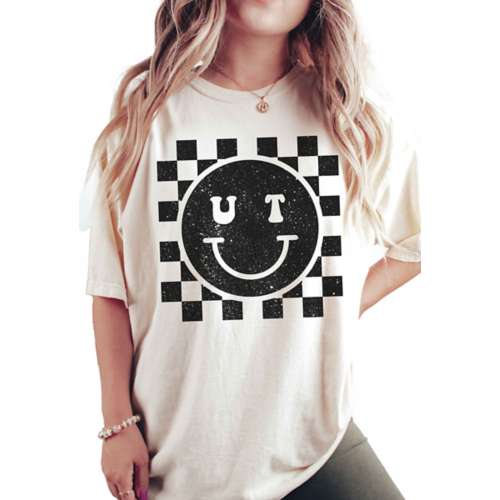 Women's A. Blush Utah Happy Face T-Shirt