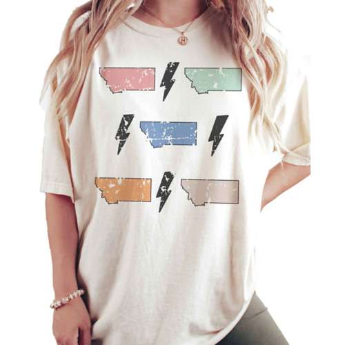 Women's Blume & Co States and Bolts Montana T-Shirt