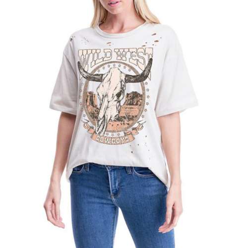 Women's Zutter Wild West Skull Cowboy T-Shirt | SCHEELS.com