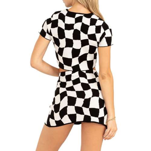 Women's Double Zero Checkered Dress Set