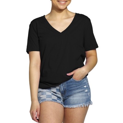 Women's Double Zero Loose V-Neck T-Shirt
