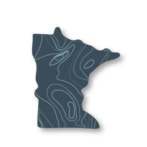 Wild North CO Lake Map Sticker