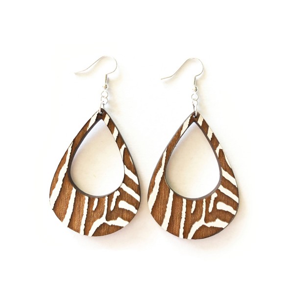 Women's Grounded Goods Zebra Lobe Earrings product image