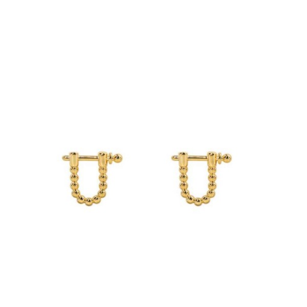 Women's Secret Box Ball Shackle Stud Earrings product image