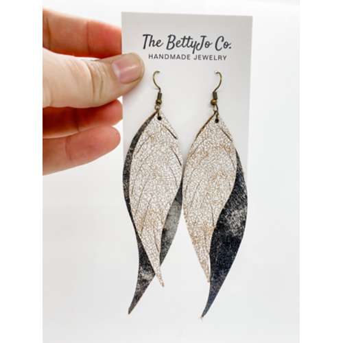 The BettyJo Co. The Betty Jo Co Layard Feather Earrings