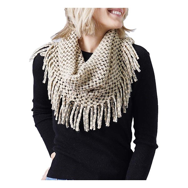 Women's Elegant Essence Mini Tube Fringe Scarf product image