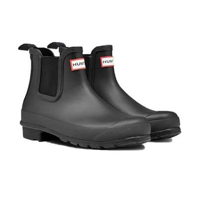 womens black chelsea rain boots