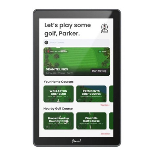 Pinned Golf The Caddie Portable GPS Golf Tablet