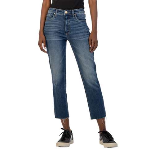 Women's KUT from the Kloth Rachael Fab Ab Raw Hem Relaxed Fit Mom Jeans
