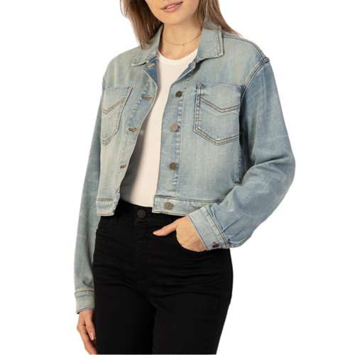 Women's KUT from the Kloth Lara Crop Denim Jacket