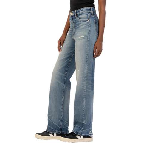 Women's KUT from the Kloth Sienna Relaxed Fit Wide Leg Jeans