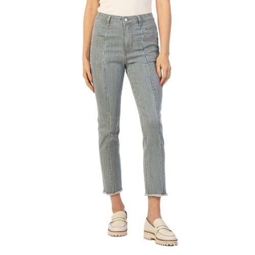 Women's KUT from the Kloth Reese Stripe Slim Fit Straight Jeans