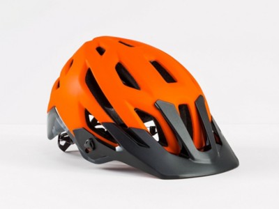 orange mountain bike helmet