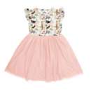 Toddler Girls' Abstract Animalier-print chintz cotton dress Tour Tulle Twirl  Dress