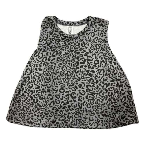 Girls' Erge Designs Leopard Burnout Tank Top