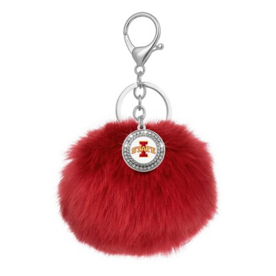 Spirit Gear Iowa State Cyclones PomPom Keychain