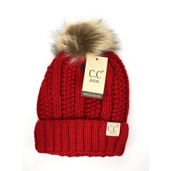 Girls' C.C Four Tone Pom Beanie product image