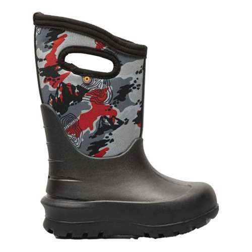 Big Boys' BOGS Neo Classic Topo Camo Rain Boots