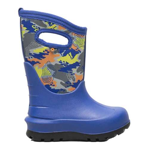 Little Boys' BOGS Neo Classic Topo Camo Rain Boots