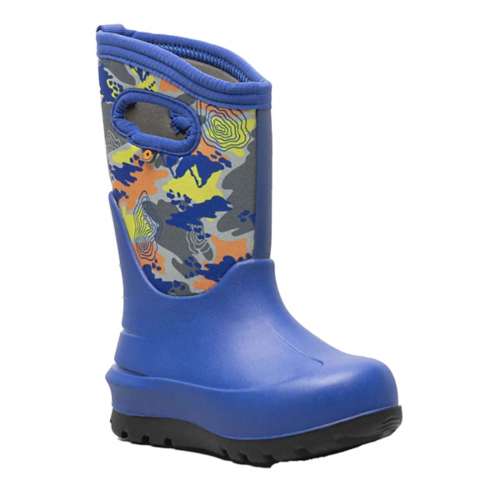 Little Boys' BOGS Neo Classic Topo Camo Rain Boots