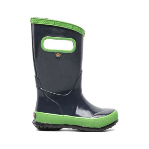 Big Kids' BOGS Navy Waterproof Insulated Rain Boots