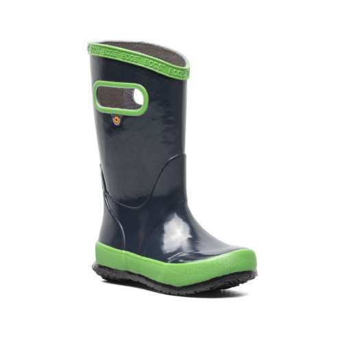 Big Kids' BOGS Navy Waterproof Insulated Rain Boots