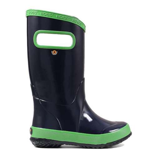 Big Kids' BOGS Navy Waterproof Insulated Rain Boots