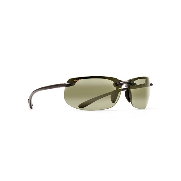 Maui Jim Sunglasses Men's Maui Jim Banyans Universal Fit Polarized Sunglasses Gloss Black/Maui HT