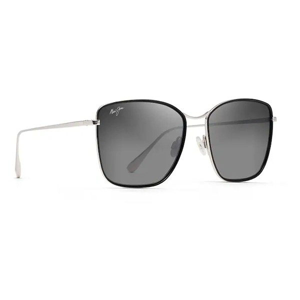 Photos - Sunglasses Women's Maui Jim Tiger Lily Polarized  Gloss Black/Neutral Grey Gloss Black/Neutral Grey 60342907066