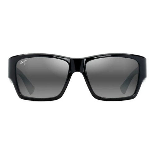 サングラス Maui Jim Maui Jim - KAOLU - grey kaolu shiny black Maui Jim Kaolu Sunglasses | FramesDirect.com