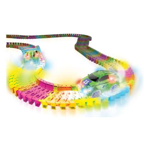 Twister Tracks 11ft Neon Glow Track and Race Car Set