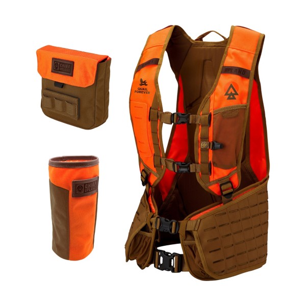 Chief Upland Quail Forever Over/Under Front-Loading Vest Bundle - Chief Upland