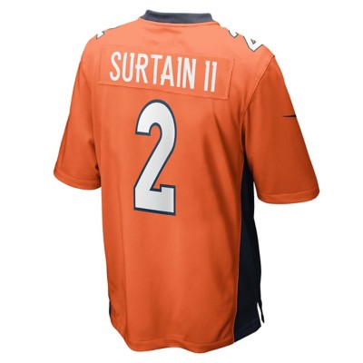 Nike Men's Denver Broncos Patrick Surtain II #2 Orange Game Jersey