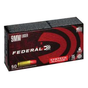 American Eagle Syntech Range Pistol Ammunition 50 Round Box