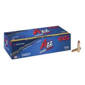 CCI A22 Magnum Gamepoint Rimfire Ammunition 200 Round Box