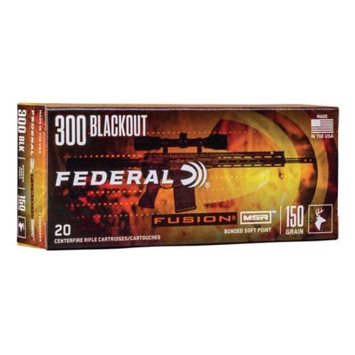 Federal Fusion MSR Rifle Ammunition 20 Round Box