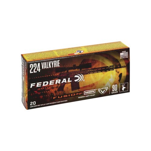 Federal Fusion MSR 224 Valkyrie Rifle Ammunition 20 Round Box