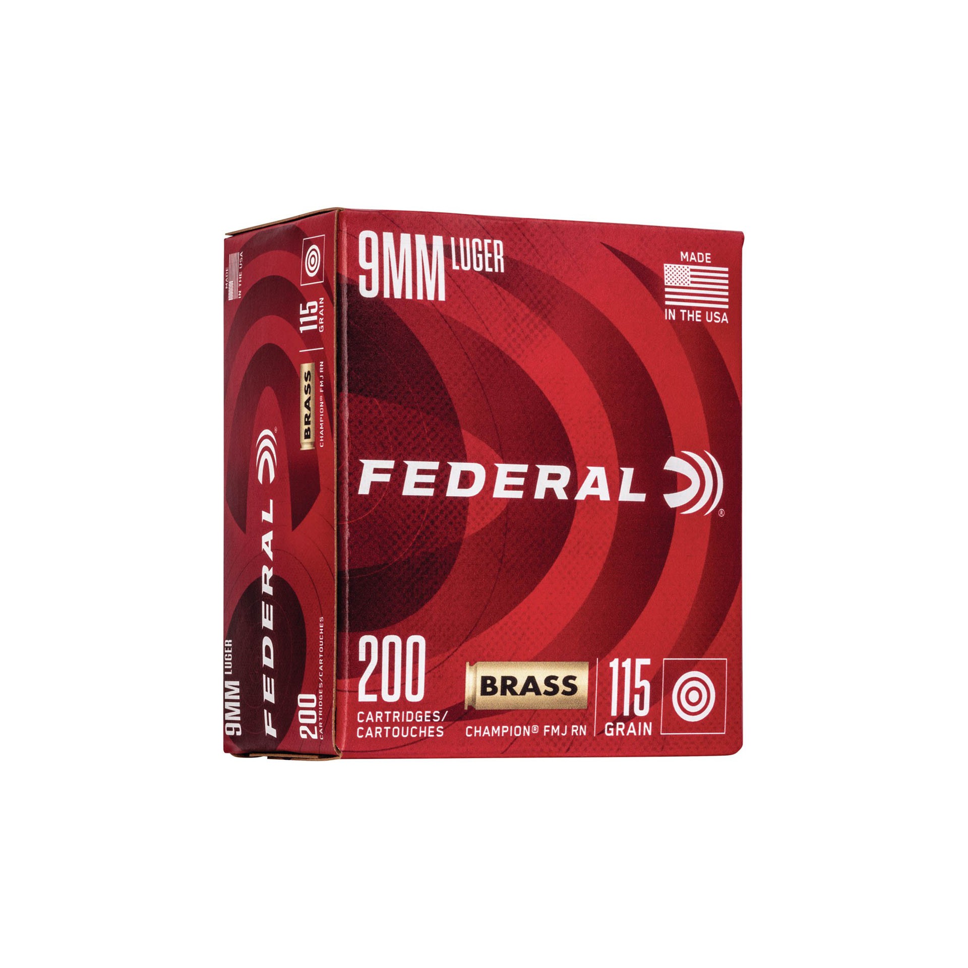 Federal Champion Training FMJ 9mm Handgun Ammunition 1000 ct.
