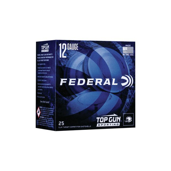 FEDERAL Top Gun Sporting Target Load Lead 12 Gauge Shotshells