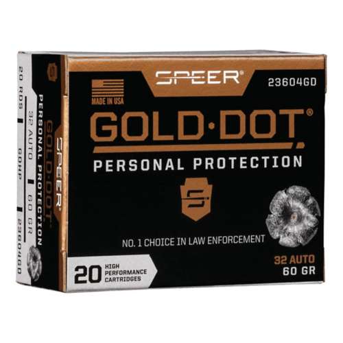 Speer Gold Dot Personal Protection Pistol Ammunition 20 Round Box