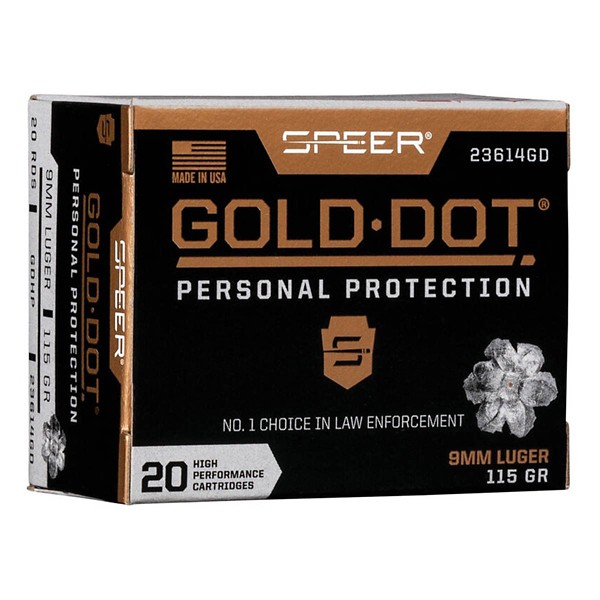 Speer Gold Dot Personal Protection Pistol Ammunition 20 Round Box product image